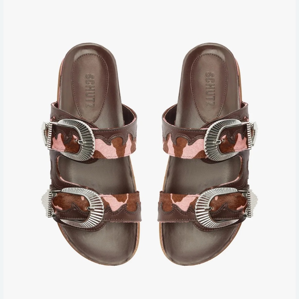 SCHUTZ HARPER SPORTY LEATHER SANDAL